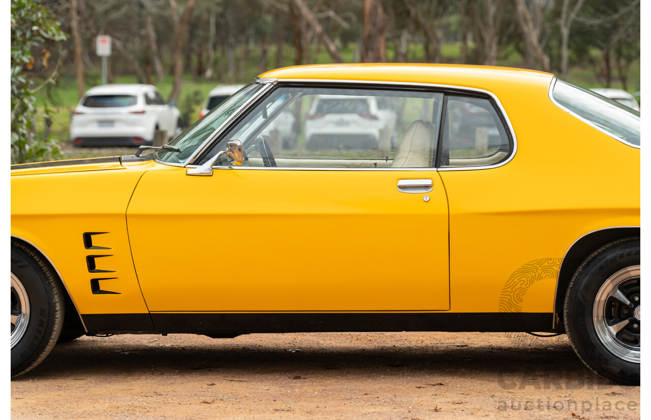 11/1973 Holden HQ Monaro LS 2d Coupe Yellow / Black LS1 V8 5.7L - Modified