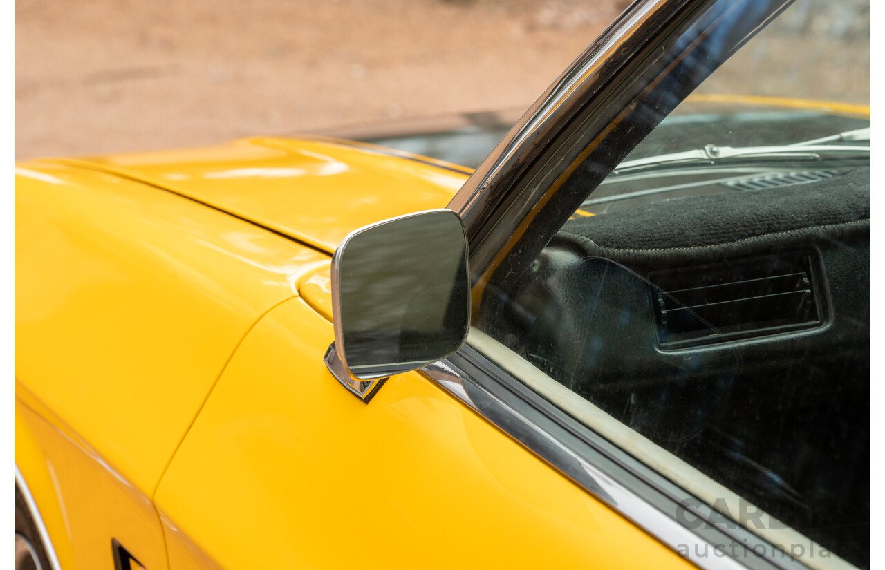 11/1973 Holden HQ Monaro LS 2d Coupe Yellow / Black LS1 V8 5.7L - Modified