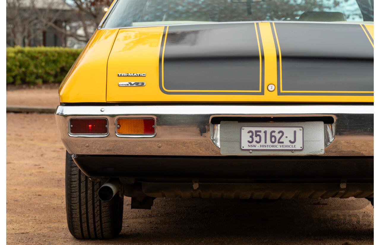 11/1973 Holden HQ Monaro LS 2d Coupe Yellow / Black LS1 V8 5.7L - Modified
