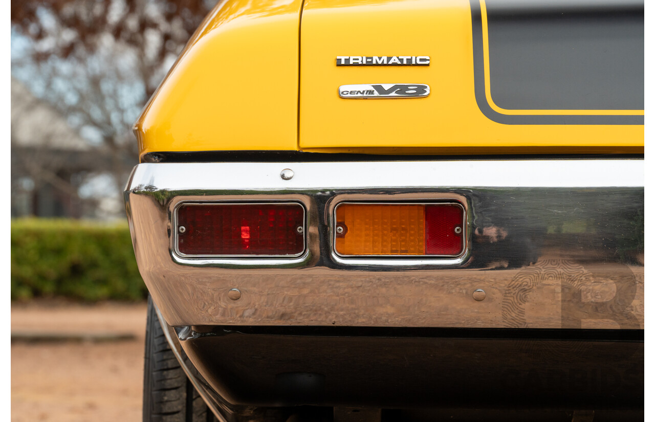 11/1973 Holden HQ Monaro LS 2d Coupe Yellow / Black LS1 V8 5.7L - Modified