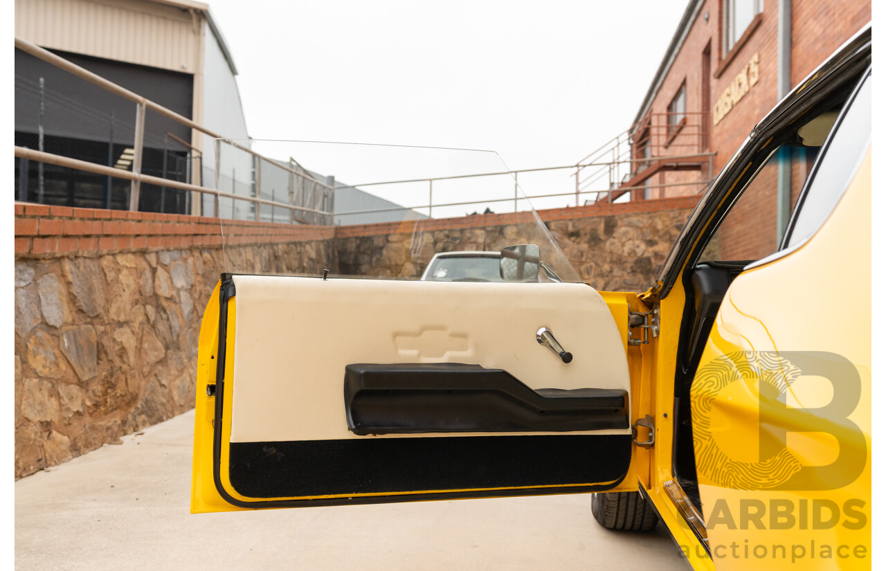 11/1973 Holden HQ Monaro LS 2d Coupe Yellow / Black LS1 V8 5.7L - Modified