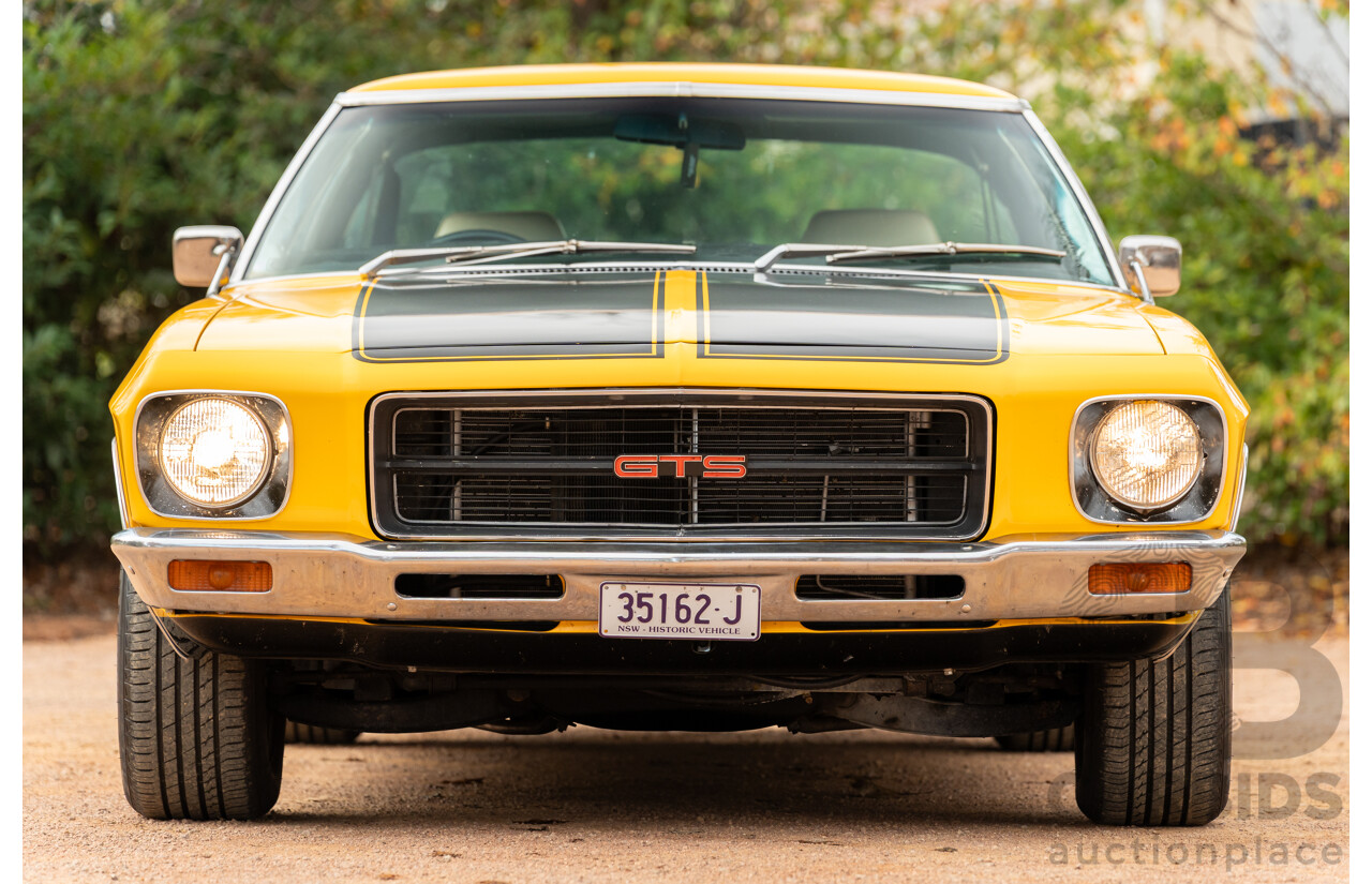 11/1973 Holden HQ Monaro LS 2d Coupe Yellow / Black LS1 V8 5.7L - Modified