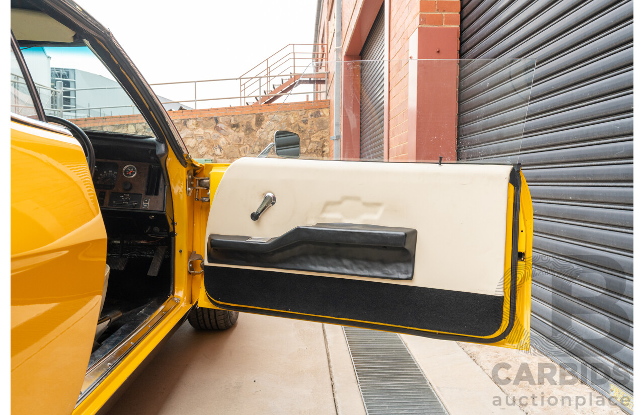 11/1973 Holden HQ Monaro LS 2d Coupe Yellow / Black LS1 V8 5.7L - Modified