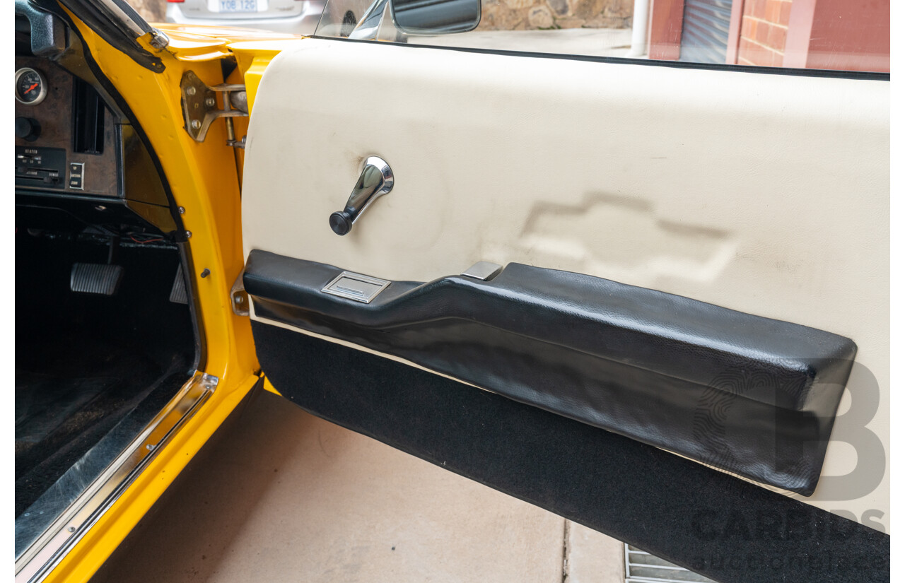 11/1973 Holden HQ Monaro LS 2d Coupe Yellow / Black LS1 V8 5.7L - Modified