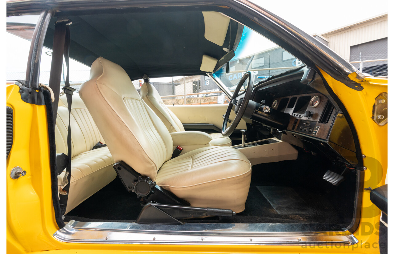 11/1973 Holden HQ Monaro LS 2d Coupe Yellow / Black LS1 V8 5.7L - Modified