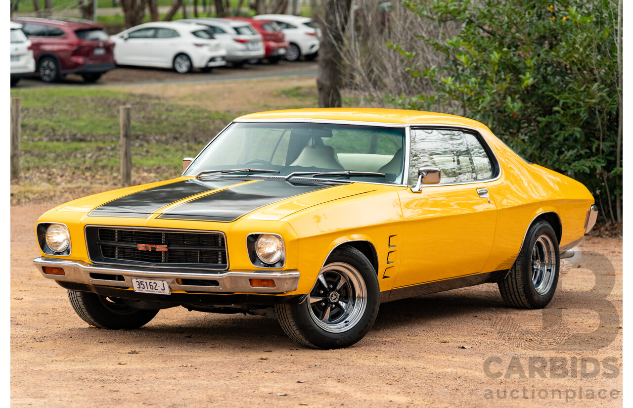 11/1973 Holden HQ Monaro LS 2d Coupe Yellow / Black LS1 V8 5.7L - Modified