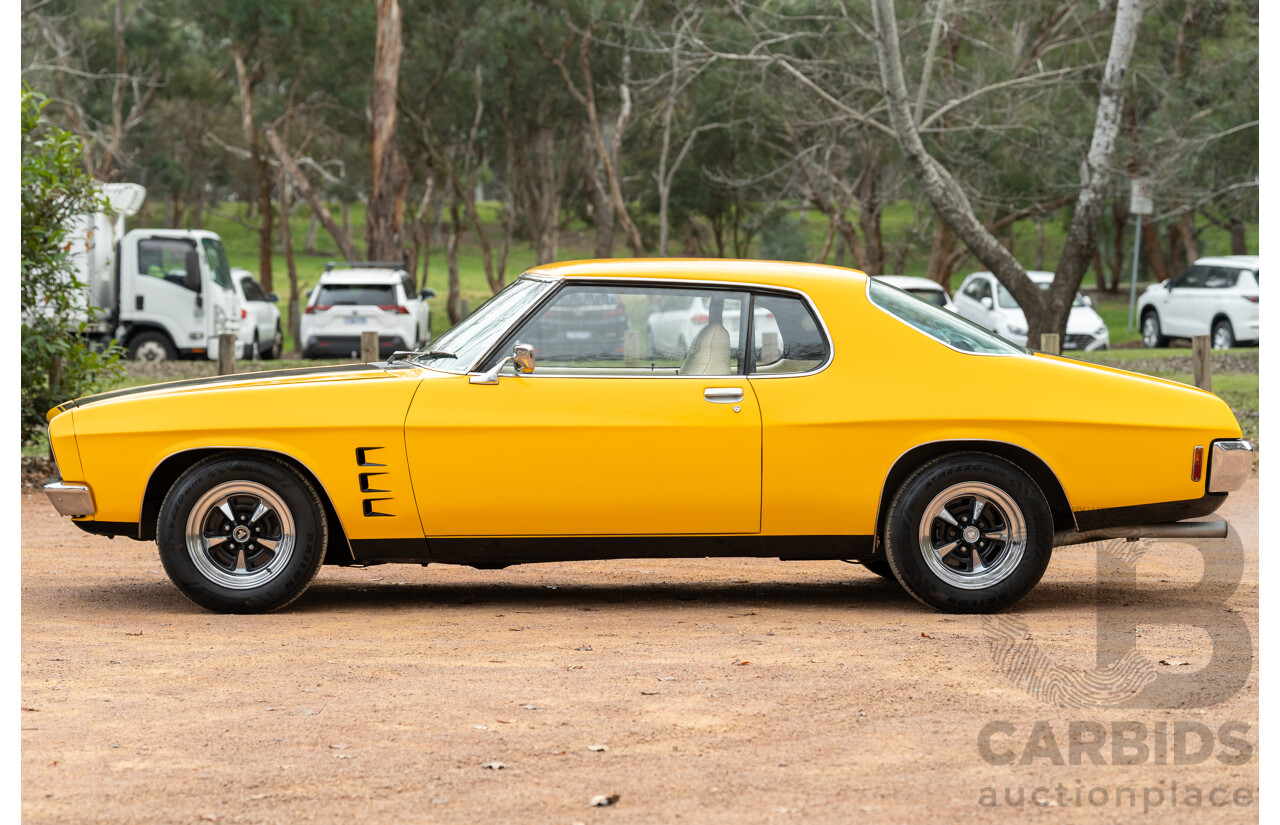 11/1973 Holden HQ Monaro LS 2d Coupe Yellow / Black LS1 V8 5.7L - Modified