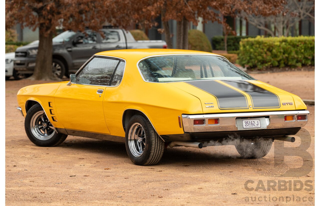 11/1973 Holden HQ Monaro LS 2d Coupe Yellow / Black LS1 V8 5.7L - Modified