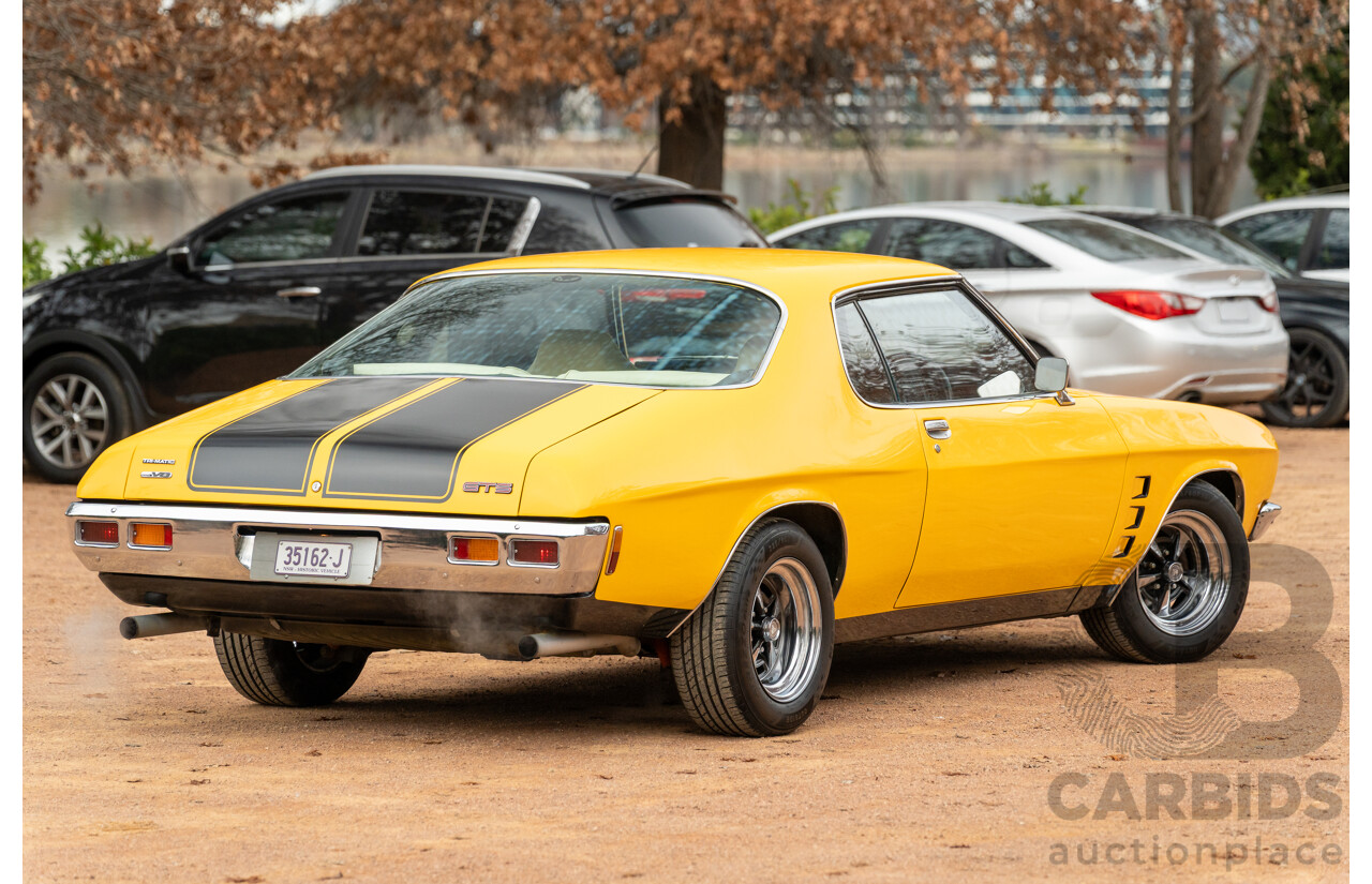 11/1973 Holden HQ Monaro LS 2d Coupe Yellow / Black LS1 V8 5.7L - Modified