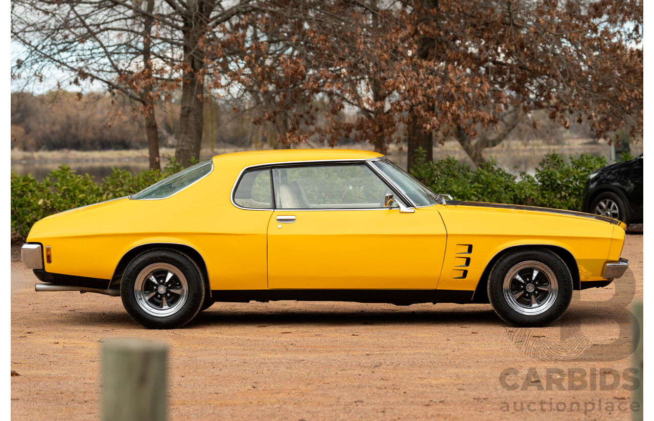 11/1973 Holden HQ Monaro LS 2d Coupe Yellow / Black LS1 V8 5.7L - Modified