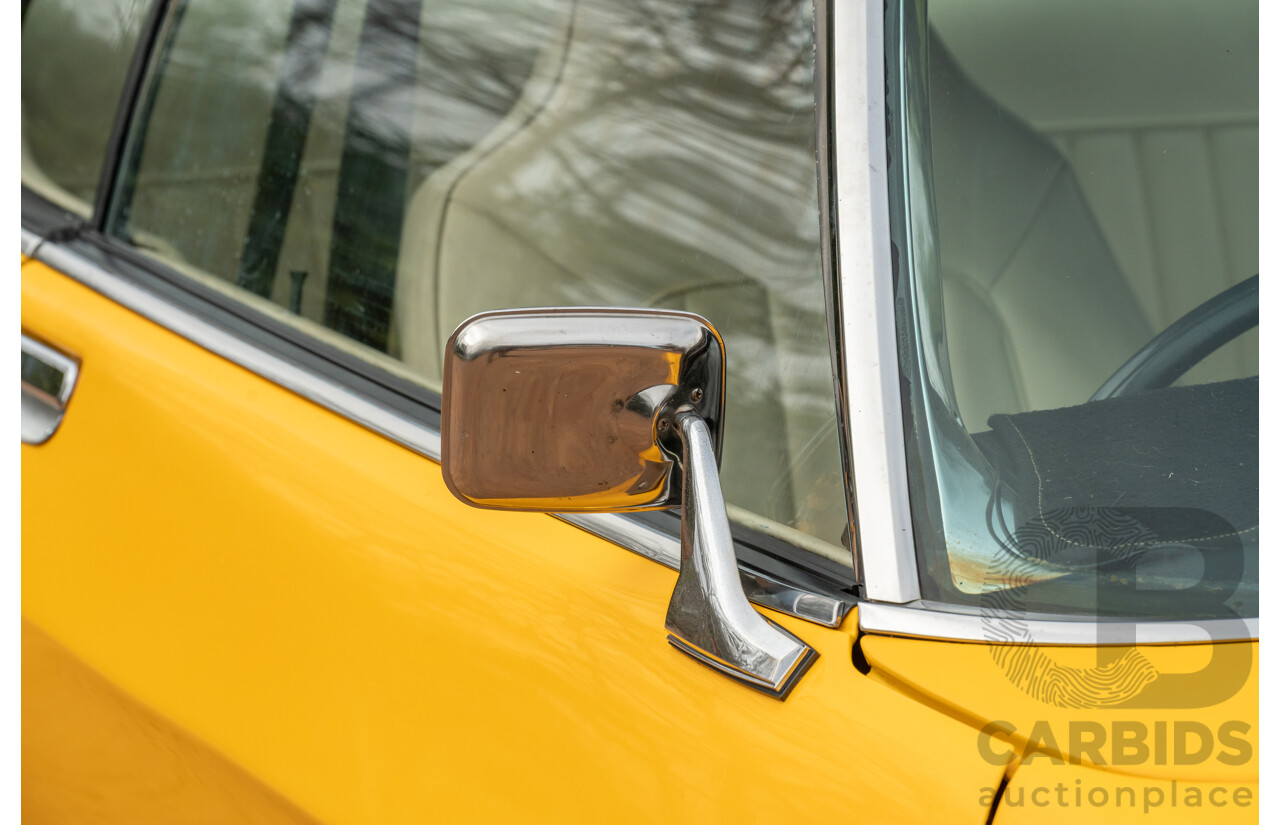 11/1973 Holden HQ Monaro LS 2d Coupe Yellow / Black LS1 V8 5.7L - Modified