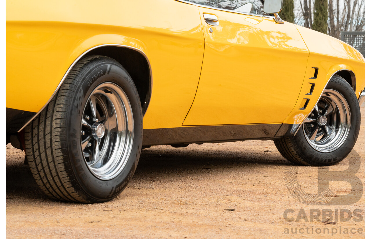 11/1973 Holden HQ Monaro LS 2d Coupe Yellow / Black LS1 V8 5.7L - Modified