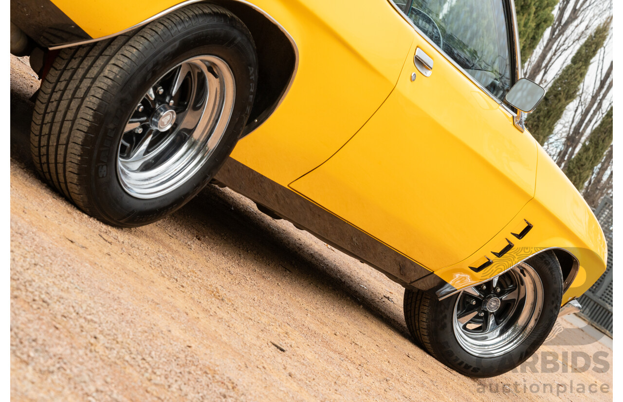 11/1973 Holden HQ Monaro LS 2d Coupe Yellow / Black LS1 V8 5.7L - Modified