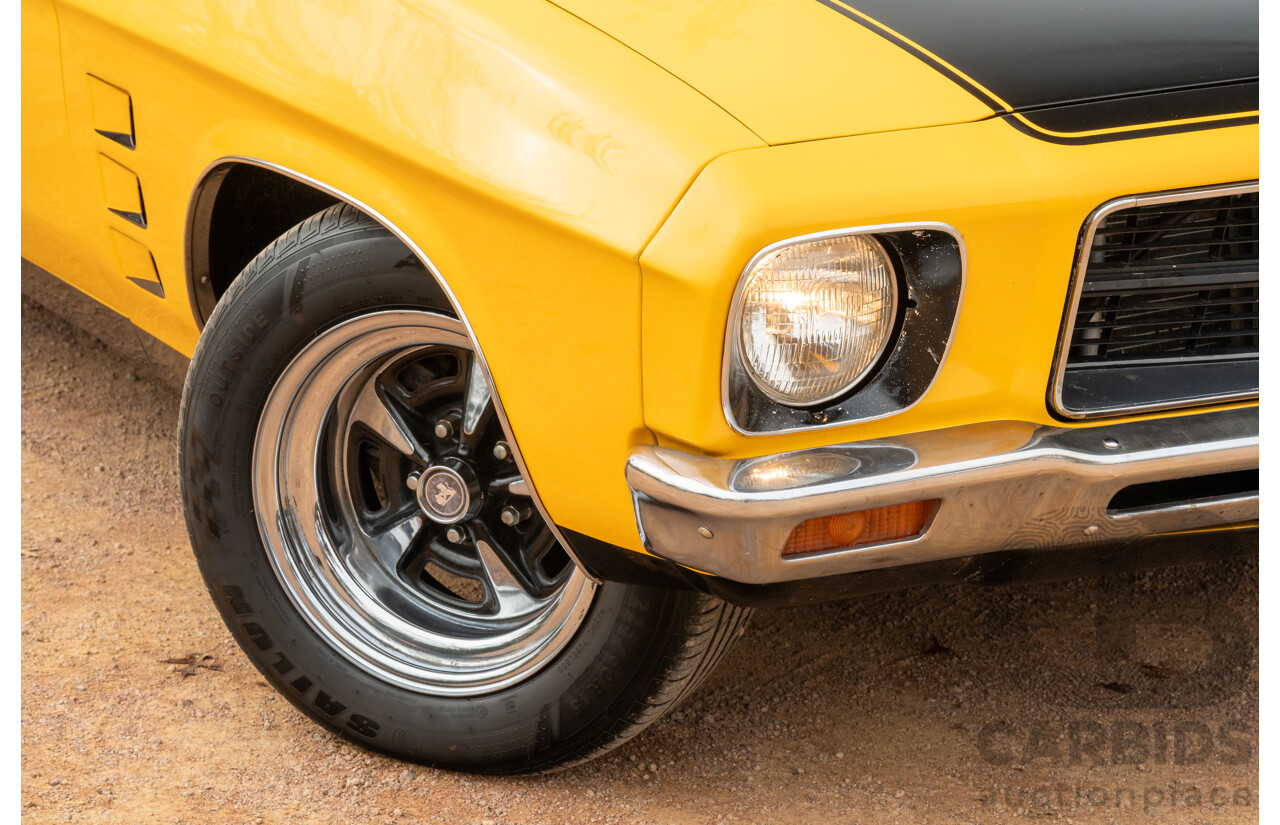 11/1973 Holden HQ Monaro LS 2d Coupe Yellow / Black LS1 V8 5.7L - Modified