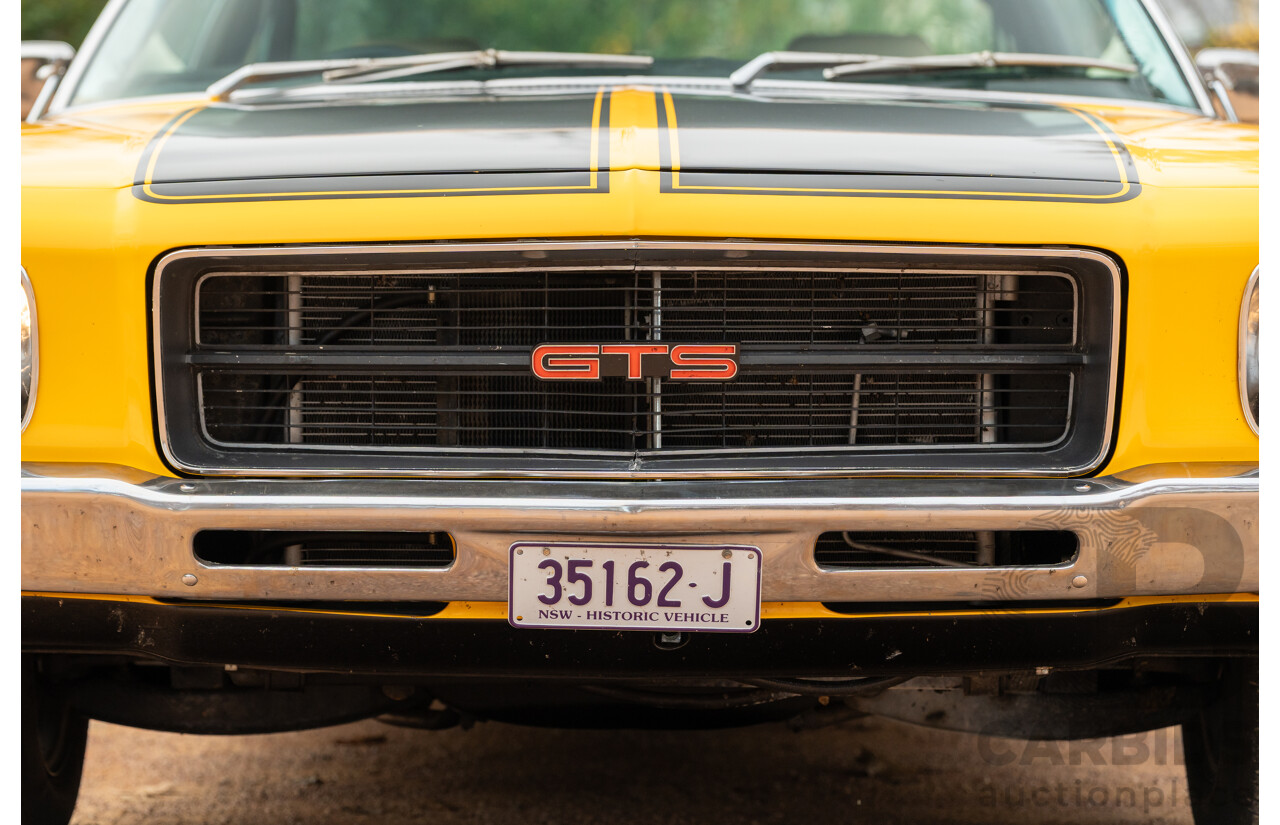 11/1973 Holden HQ Monaro LS 2d Coupe Yellow / Black LS1 V8 5.7L - Modified