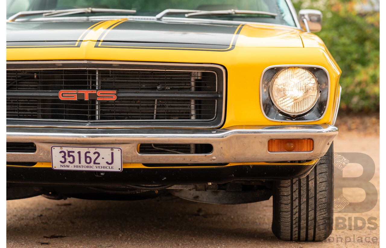 11/1973 Holden HQ Monaro LS 2d Coupe Yellow / Black LS1 V8 5.7L - Modified