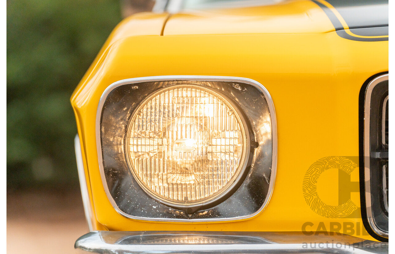 11/1973 Holden HQ Monaro LS 2d Coupe Yellow / Black LS1 V8 5.7L - Modified