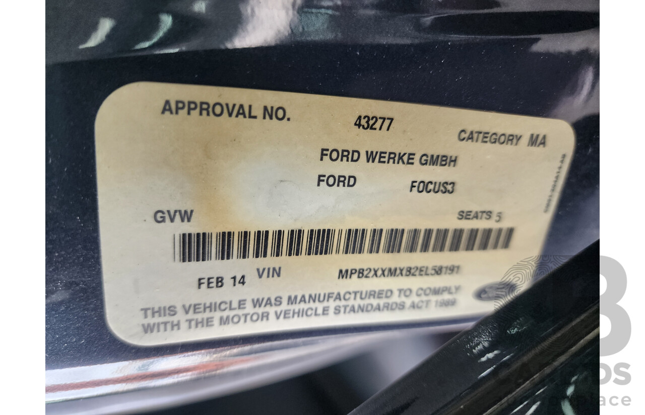02/2014 Ford Focus Trend LW MK2 UPGRADE 4d Sedan Grey 2.0L