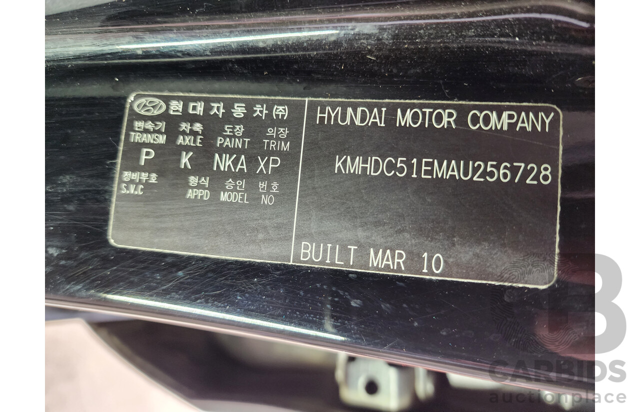04/2010 Hyundai i30 SLX FD MY10 5d Hatchback Black 2.0L