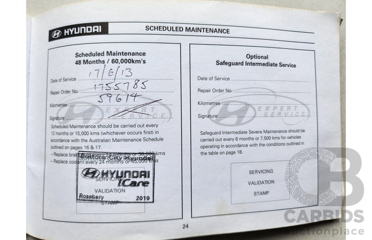 04/2010 Hyundai i30 SLX FD MY10 5d Hatchback Black 2.0L