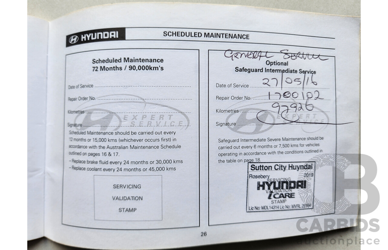 04/2010 Hyundai i30 SLX FD MY10 5d Hatchback Black 2.0L