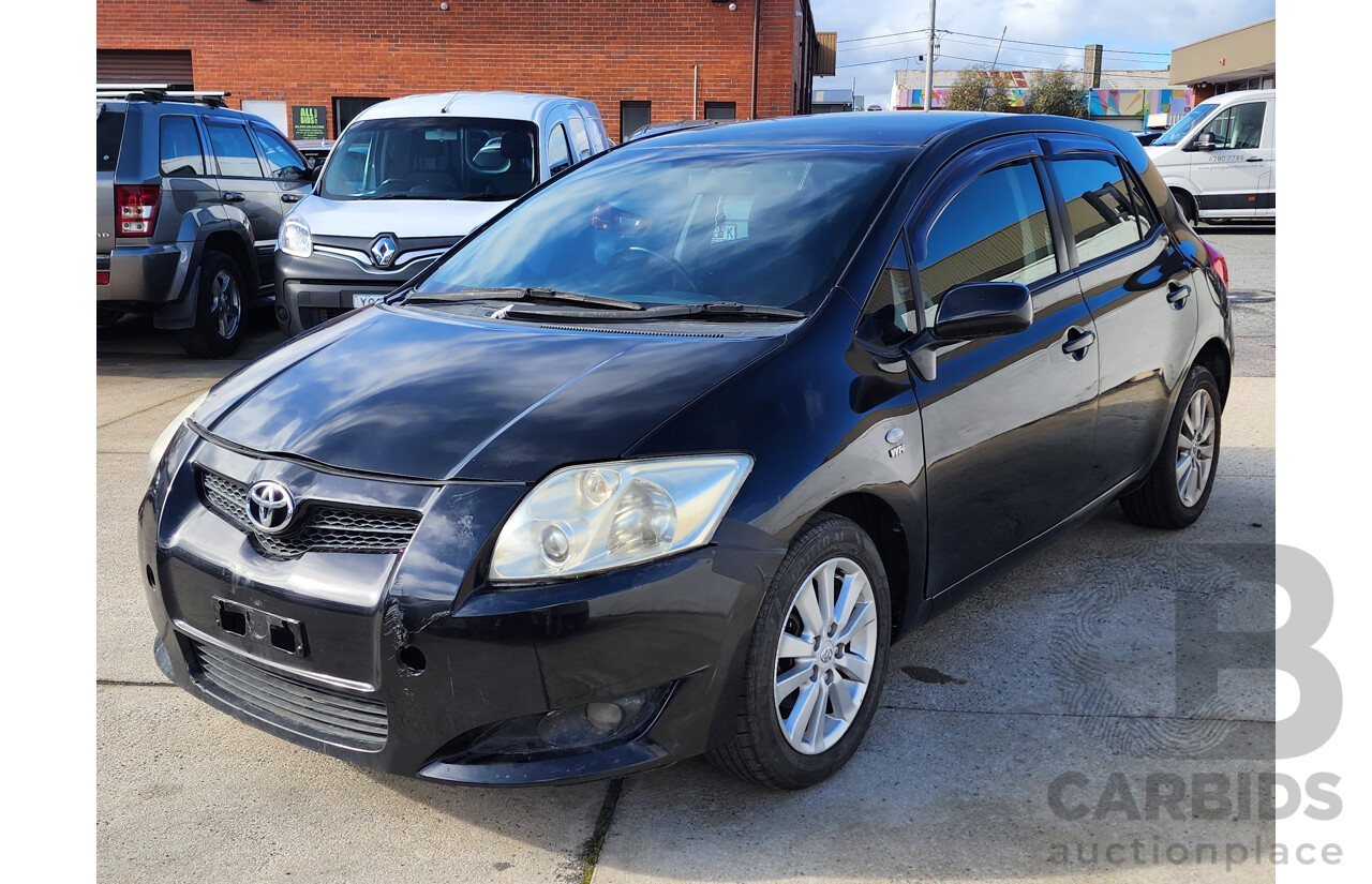 09/2007 Toyota Corolla Conquest ZRE152R 5d Hatchback Black 1.8L