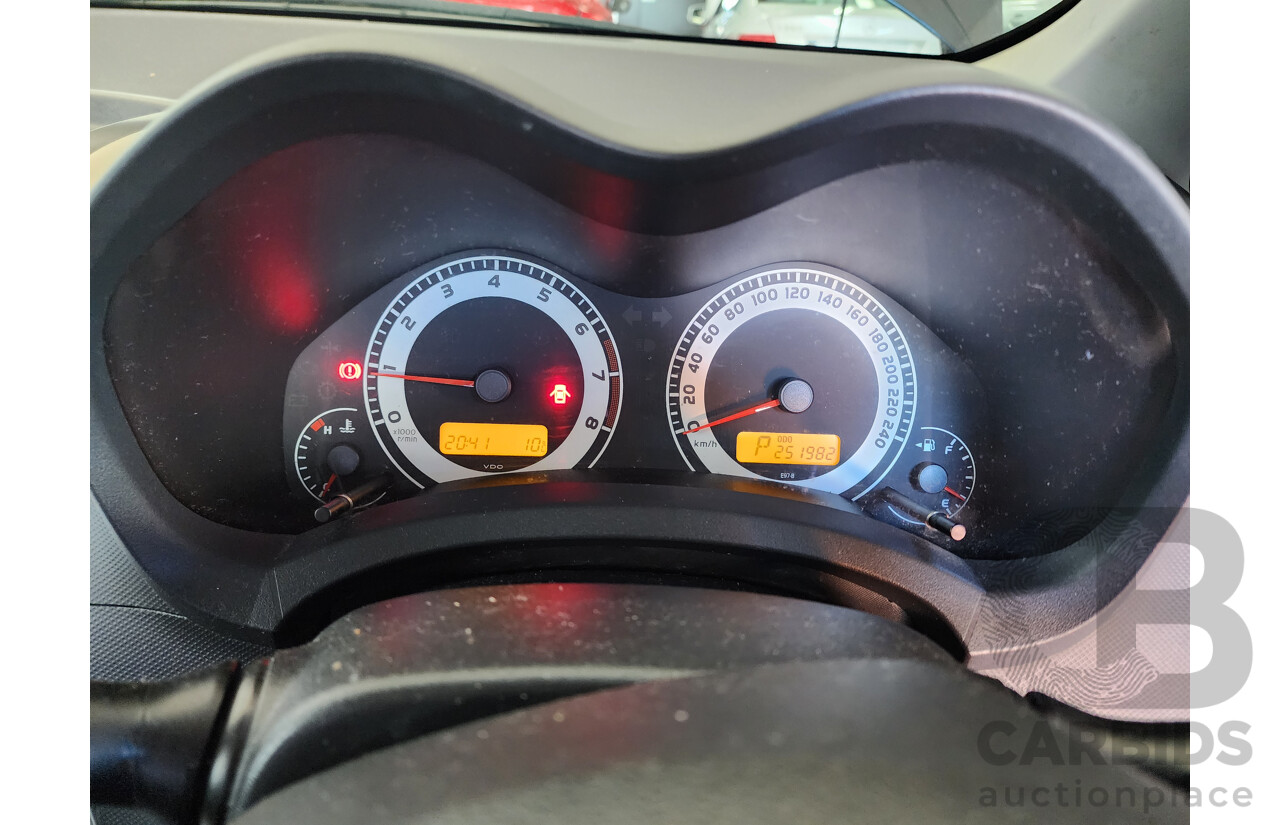 09/2007 Toyota Corolla Conquest ZRE152R 5d Hatchback Black 1.8L