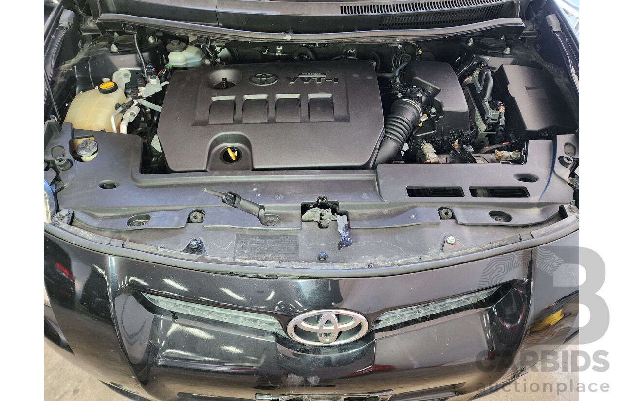 09/2007 Toyota Corolla Conquest ZRE152R 5d Hatchback Black 1.8L