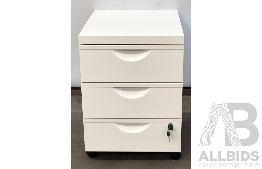 Three Drawer Mobile Pedestal Drawer Unit