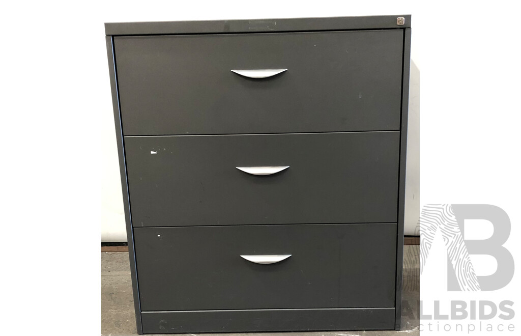 Brownbuilt Three Drawer Lateral Filing Cabinet