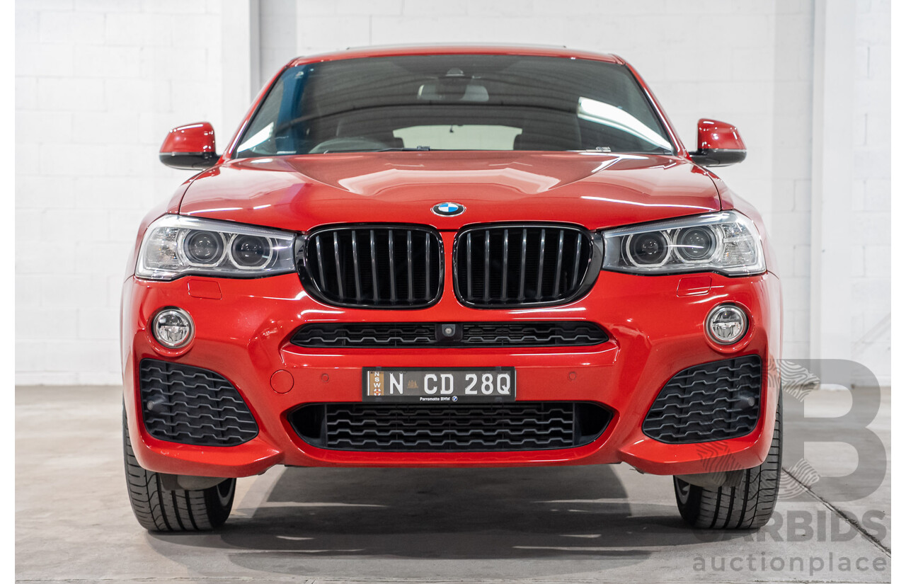 07/2018 BMW X4 xDrive 20i (AWD) F26 MY16 5d Coupe Red 2.0L