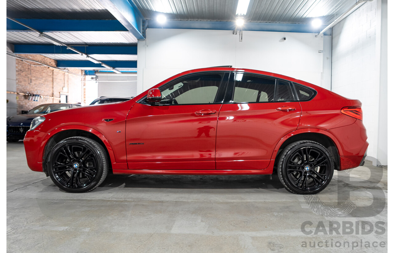 07/2018 BMW X4 xDrive 20i (AWD) F26 MY16 5d Coupe Red 2.0L