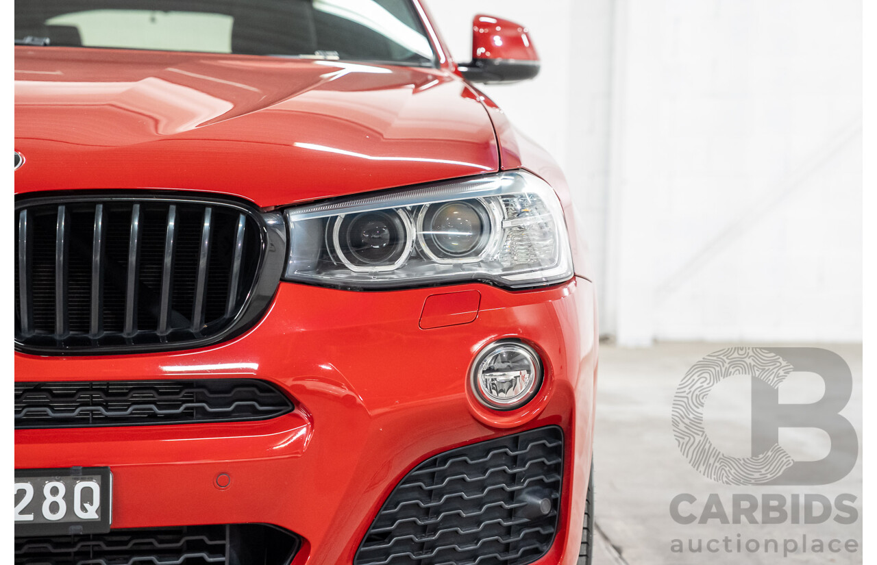 07/2018 BMW X4 xDrive 20i (AWD) F26 MY16 5d Coupe Red 2.0L