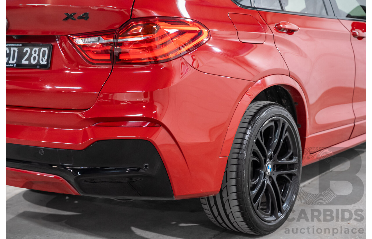 07/2018 BMW X4 xDrive 20i (AWD) F26 MY16 5d Coupe Red 2.0L