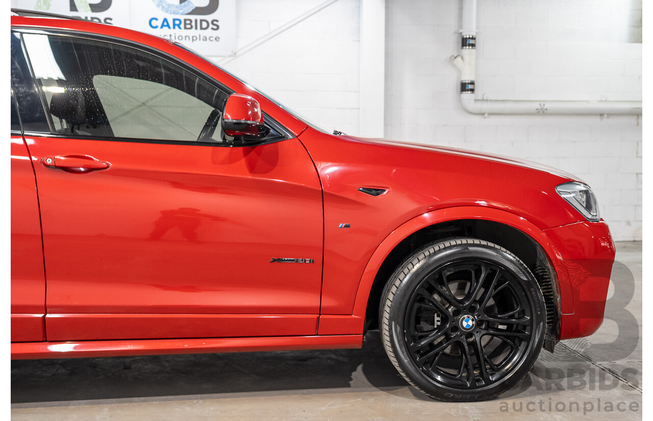 07/2018 BMW X4 xDrive 20i (AWD) F26 MY16 5d Coupe Red 2.0L
