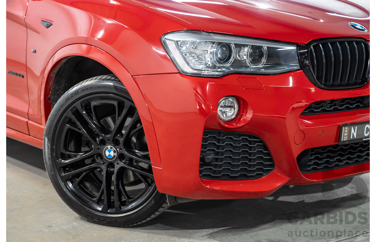 07/2018 BMW X4 xDrive 20i (AWD) F26 MY16 5d Coupe Red 2.0L