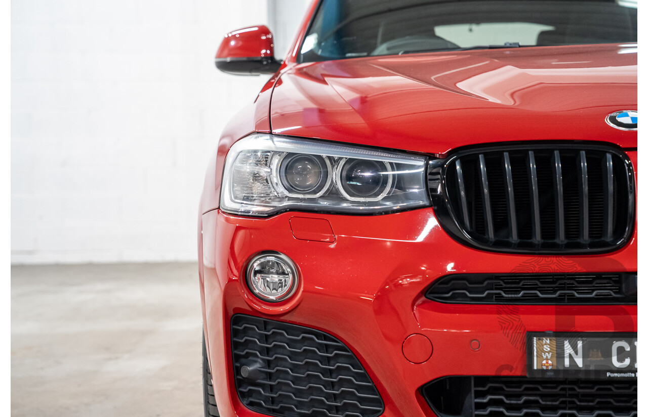 07/2018 BMW X4 xDrive 20i (AWD) F26 MY16 5d Coupe Red 2.0L