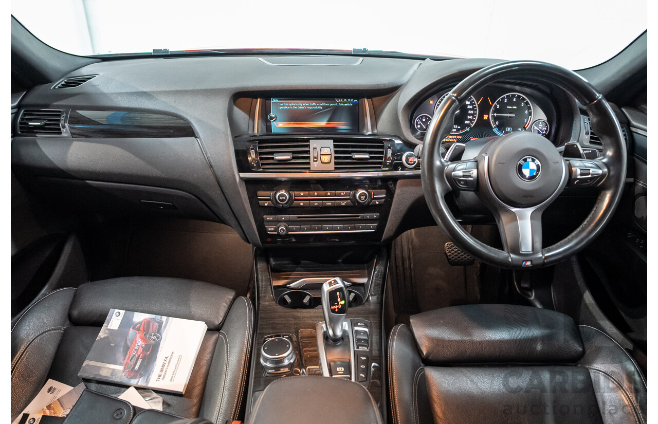 07/2018 BMW X4 xDrive 20i (AWD) F26 MY16 5d Coupe Red 2.0L