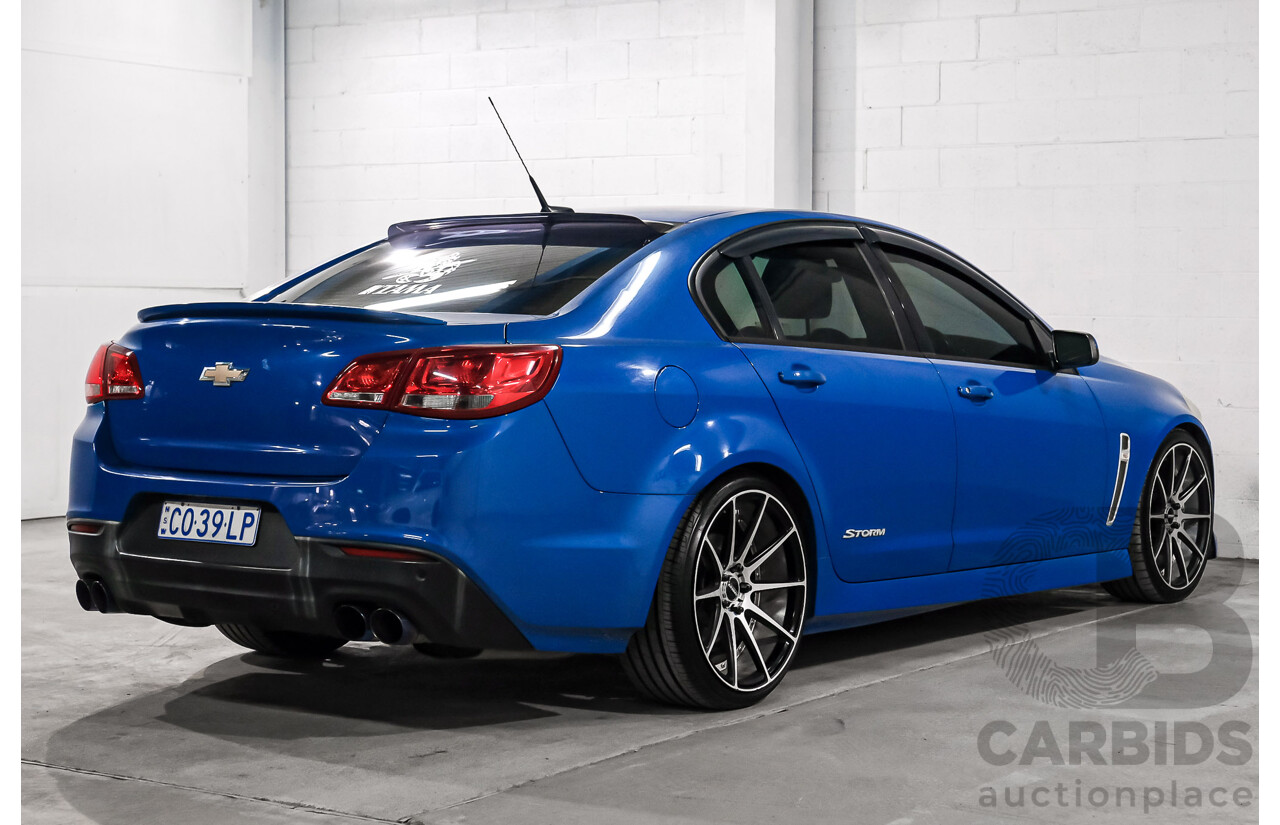 05/2014 Holden Commodore SV6 Storm (RWD) VF 4d Sedan Blue V6 3.6L