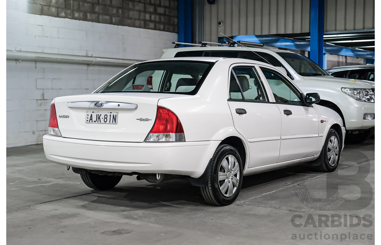 11/2000 Ford Laser GLXi KN 4d Sedan White 1.8L