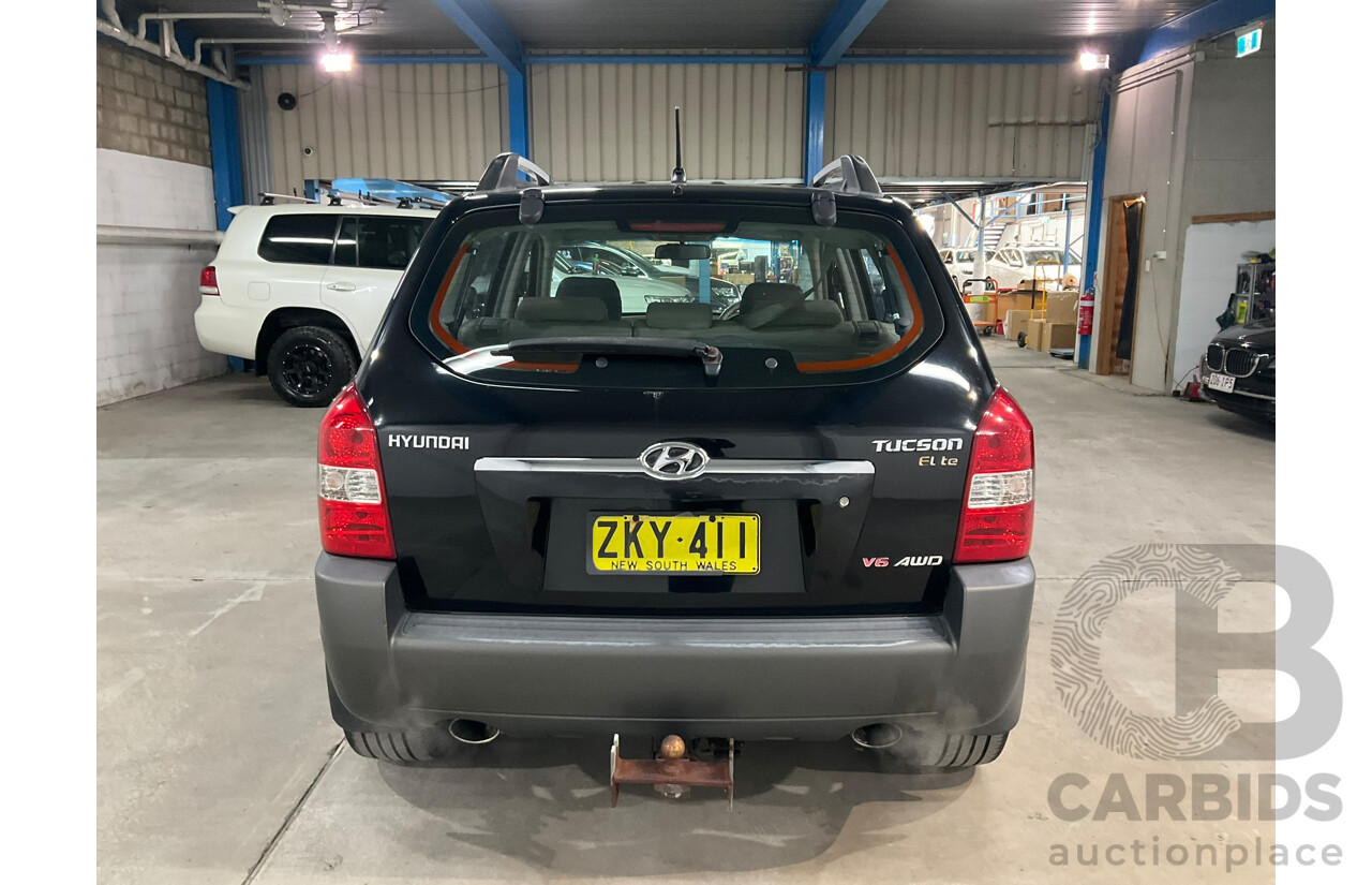 08/2004 Hyundai Tucson Elite (AWD) 4D Wagon Black V6 2.7L