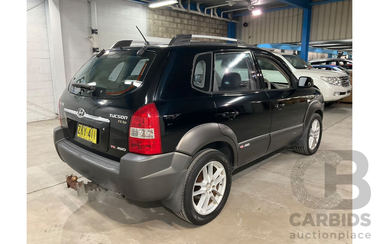 08/2004 Hyundai Tucson Elite (AWD) 4D Wagon Black V6 2.7L