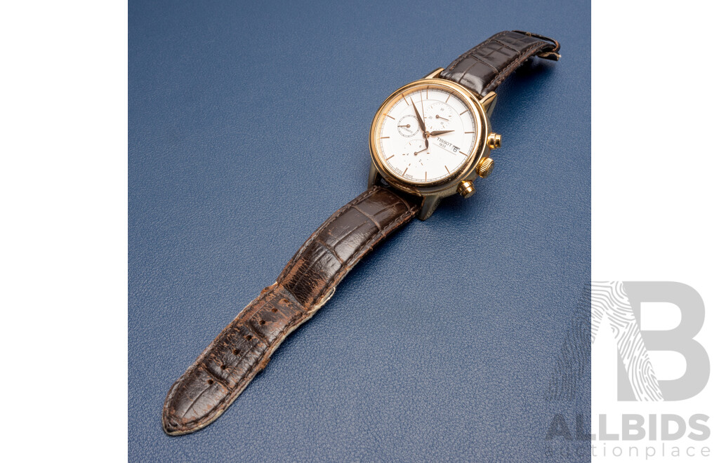 Tissot Carson Swiss Automatic White Face Watch - T085427A