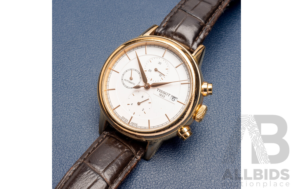 Tissot Carson Swiss Automatic White Face Watch - T085427A