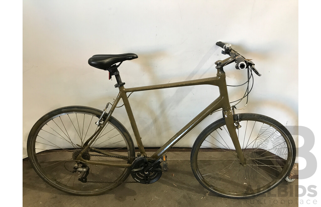 Olive Green Sprayed 18 Speed Road Bike