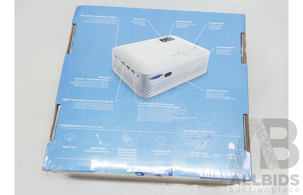 PHILIPS NeoPix 100 Home Projector NPX100/AP1