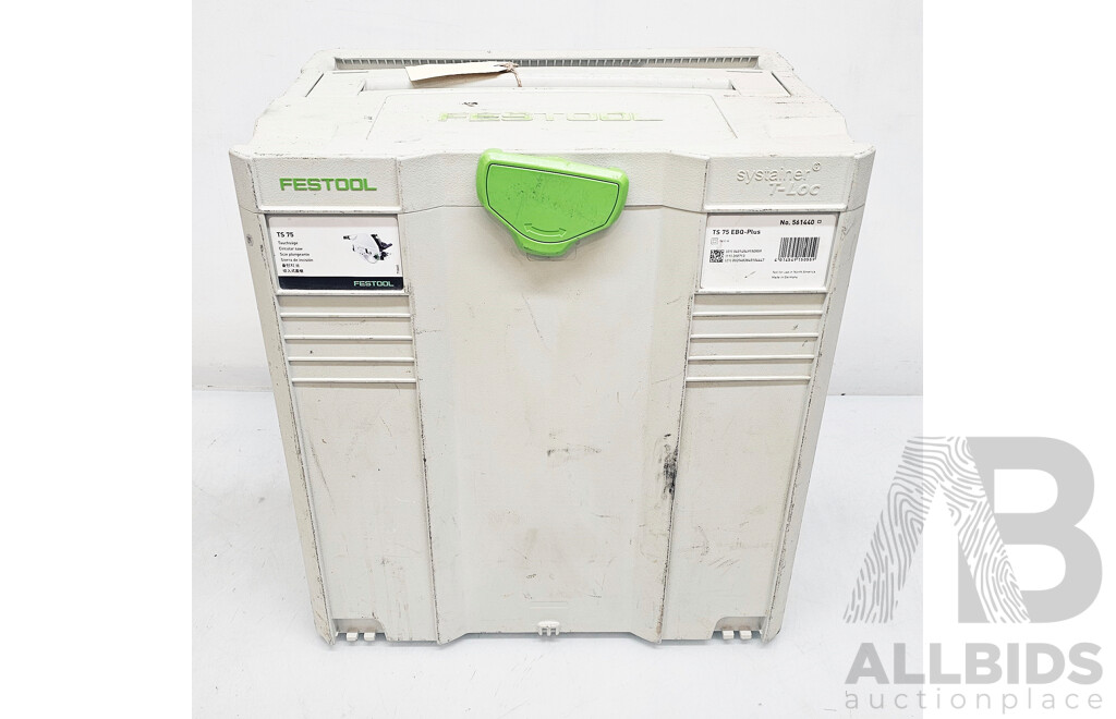 Festool (TS-75 EBQ) 210mm Plunge Cut Circular Saw W/ Case