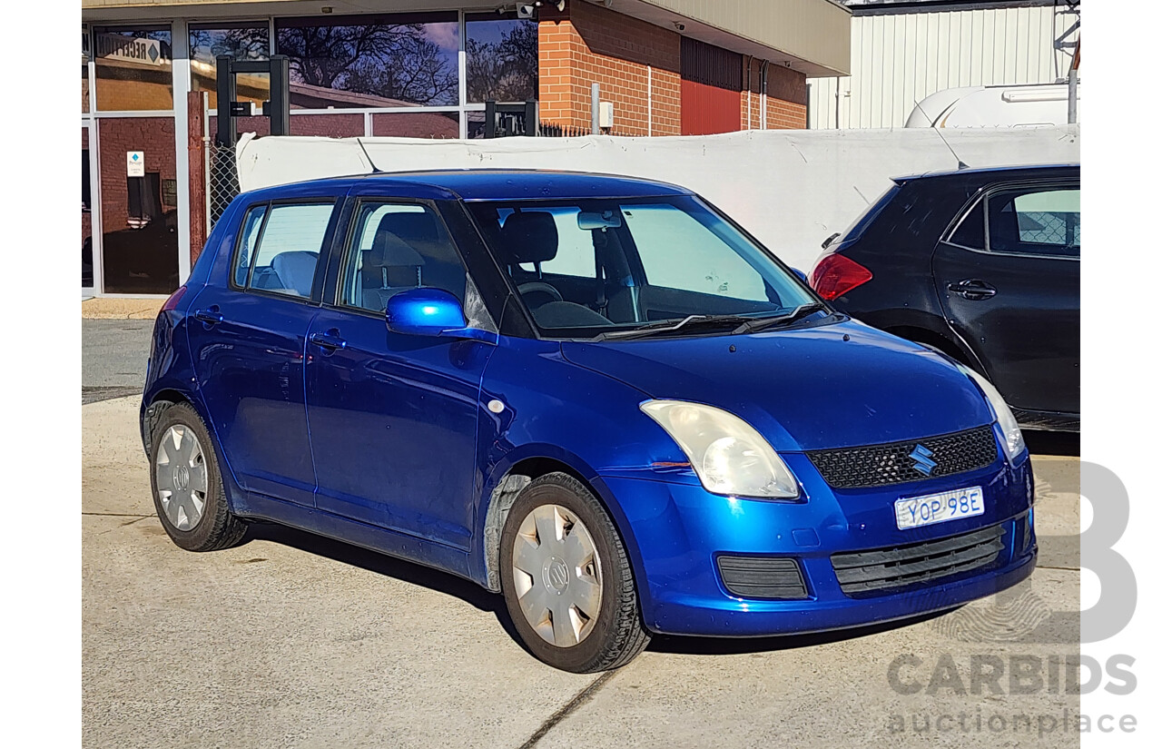 07/2010 Suzuki Swift  EZ 07 UPDATE 5d Hatchback Blue 1.5L