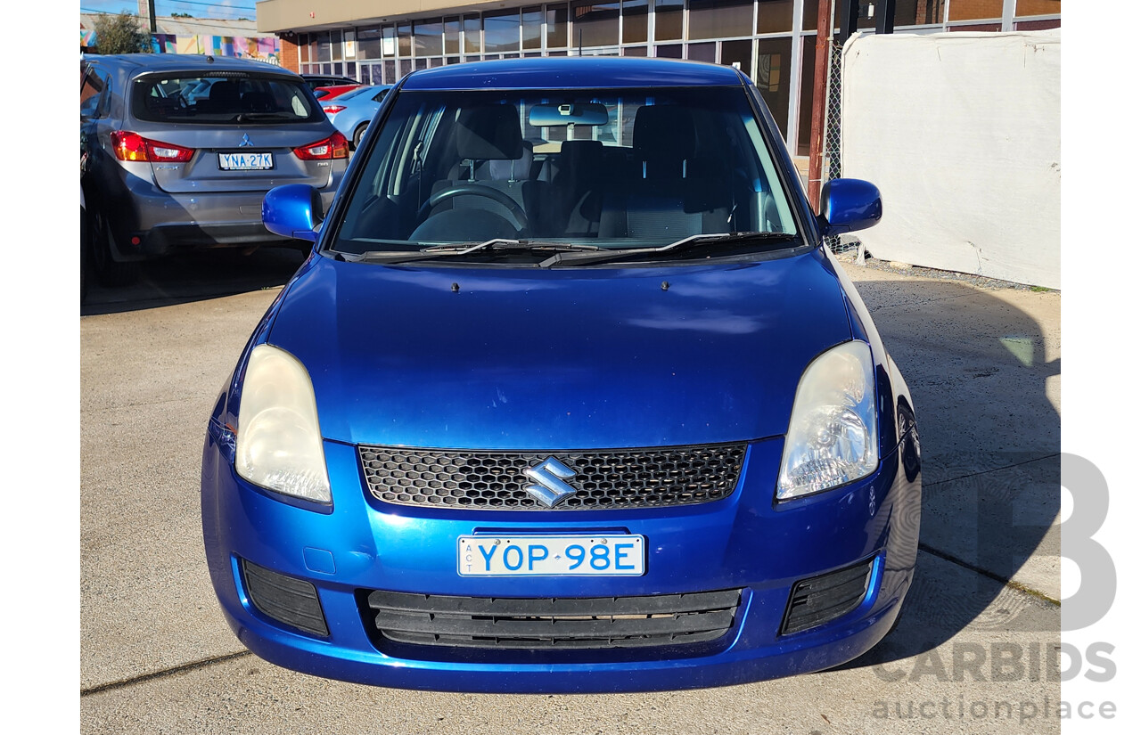 07/2010 Suzuki Swift  EZ 07 UPDATE 5d Hatchback Blue 1.5L