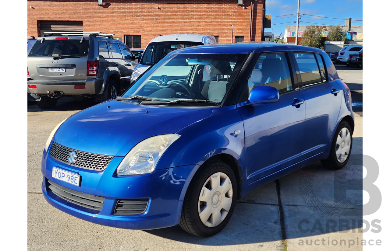 07/2010 Suzuki Swift  EZ 07 UPDATE 5d Hatchback Blue 1.5L